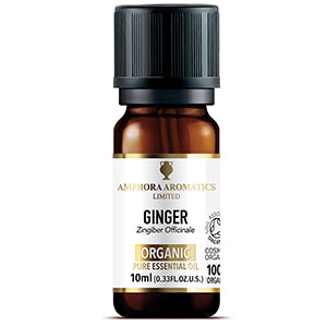 Amphora Aromatics Organic Ginger Essential Oil - 10ML (Org)
