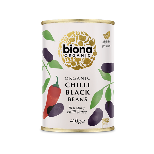 Biona Chilli Black Beans - Case of 6 x 395G (Org)