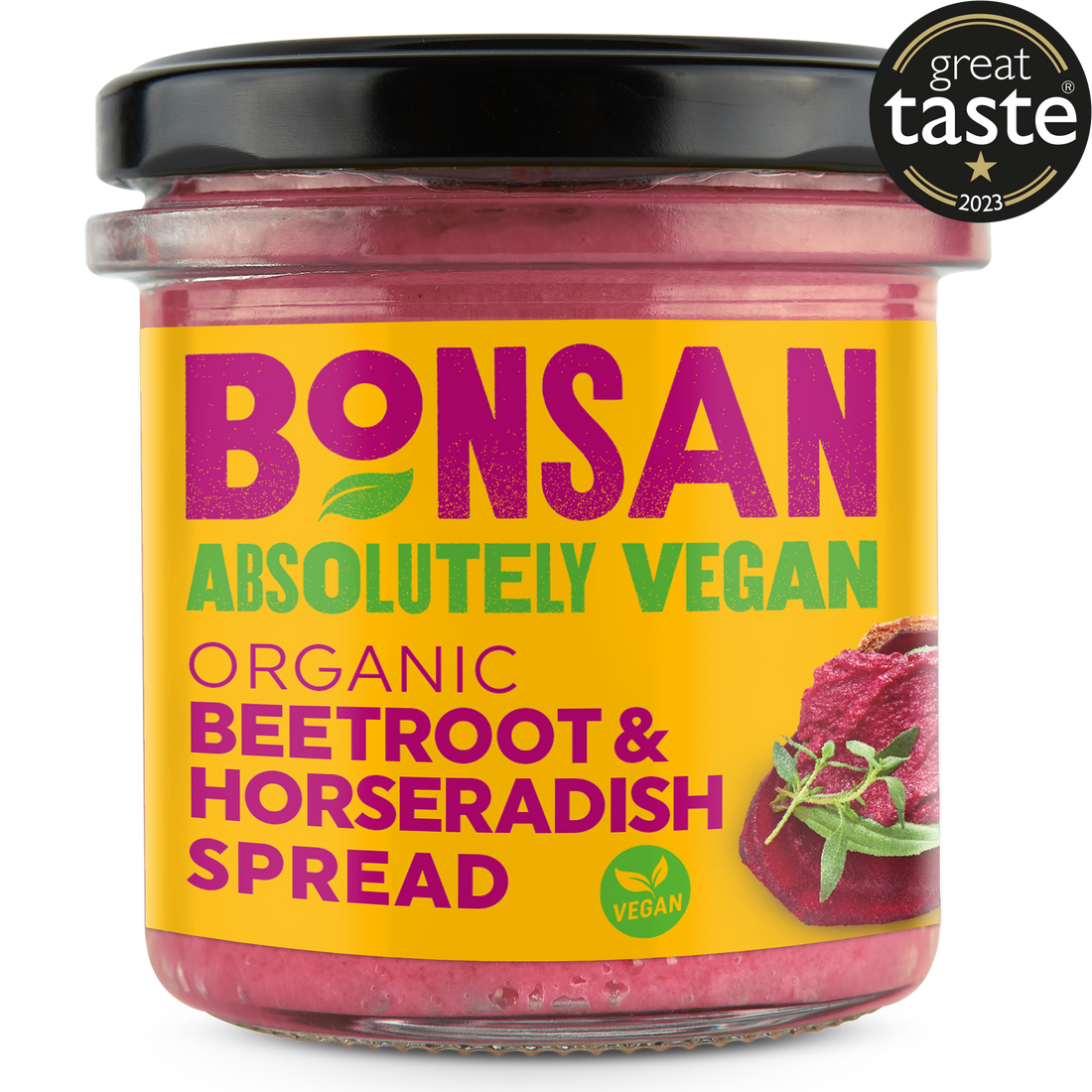 Bonsan Beetroot & Horseradish Spread - Case of 6 x 130G (Org)