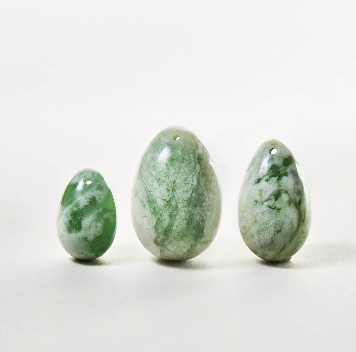 Yoni Eggs - Green Jade - Set of 3