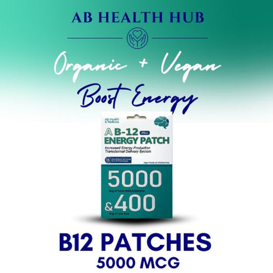 AB Health B-12 Energy Patch 5000 MCG - discs (Org)