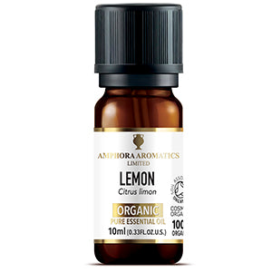Amphora Aromatics Organic Lemon Essential Oil - 10ML (Org)