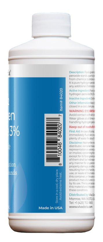 Viva Doria Hydrogen Peroxide 3% Food Grade - 473ML