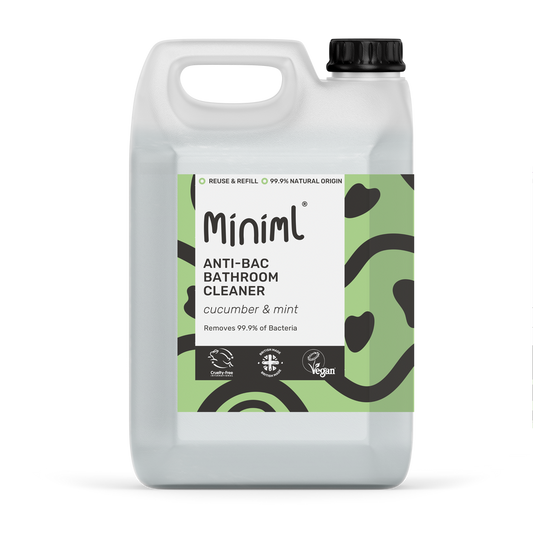 Miniml Anti-Bac Bathroom Cleaner - Cucumber & Mint - 5L