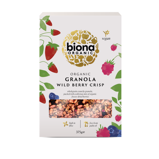 Biona Granola - Wild Berry Crisp - Case of 6 x 375G (Org)