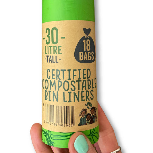 Eco Green Living Compostable Waste Bags 30L - 1 Roll of 18 Bags