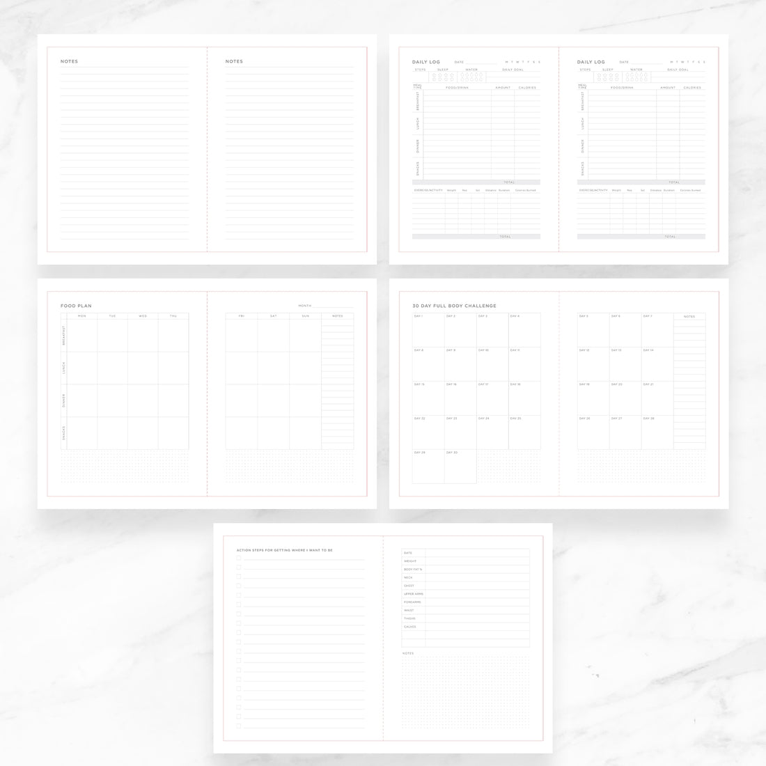 Myga Fitness Journal - Beige