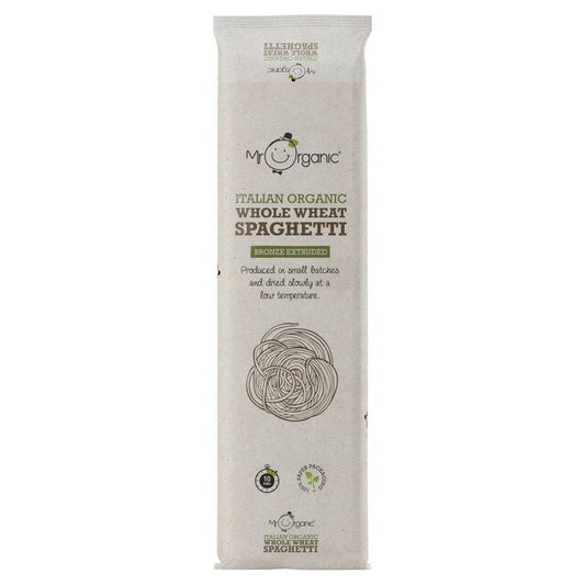 Mr Organic Whole Wheat Spaghetti Pasta - Case of 12 X 500g (Org)
