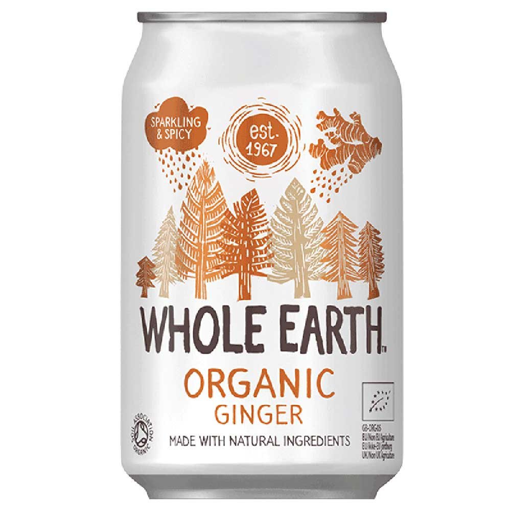 Whole Earth Organic Ginger Drink - Case of 24 x 330ML