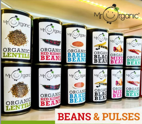 Mr Organic Beans - Mixed Case of 12 (2) x 400G Cans