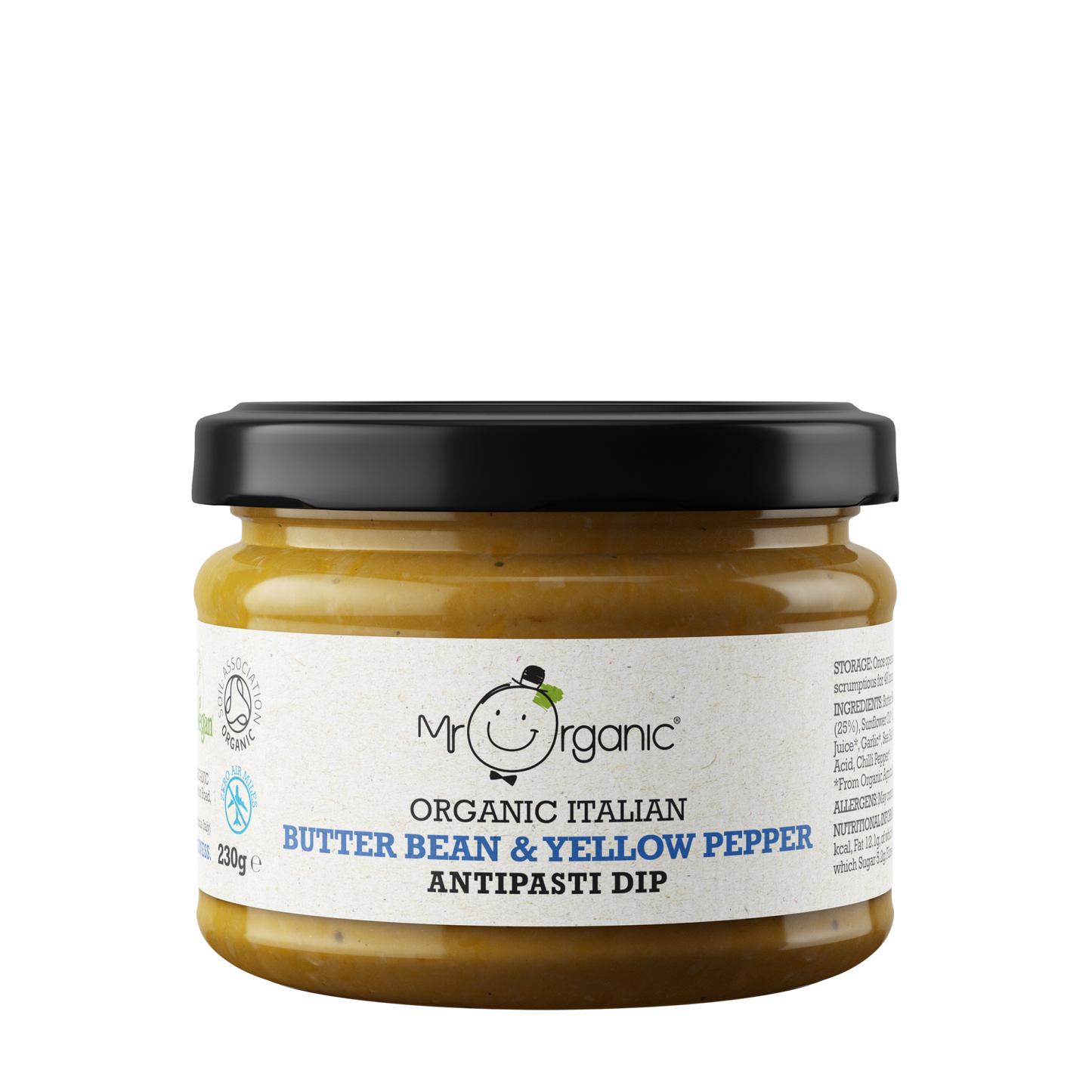 Mr Organic Butter Bean & Yellow Pepper Antipasti Dip - 230G (Org)