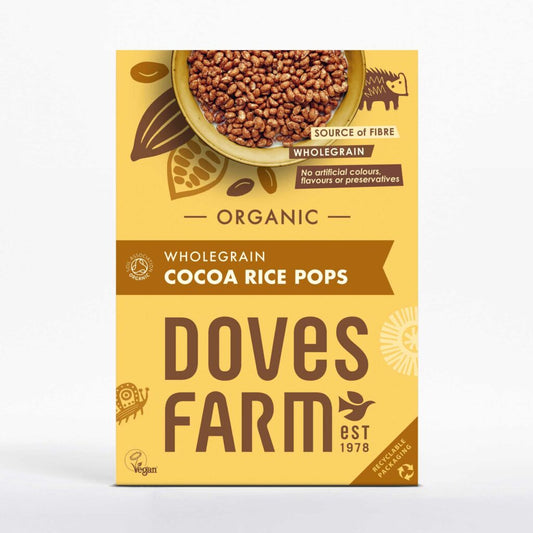 Doves Farm Wholegrain Cocoa Rice Pops - 300G (Org)
