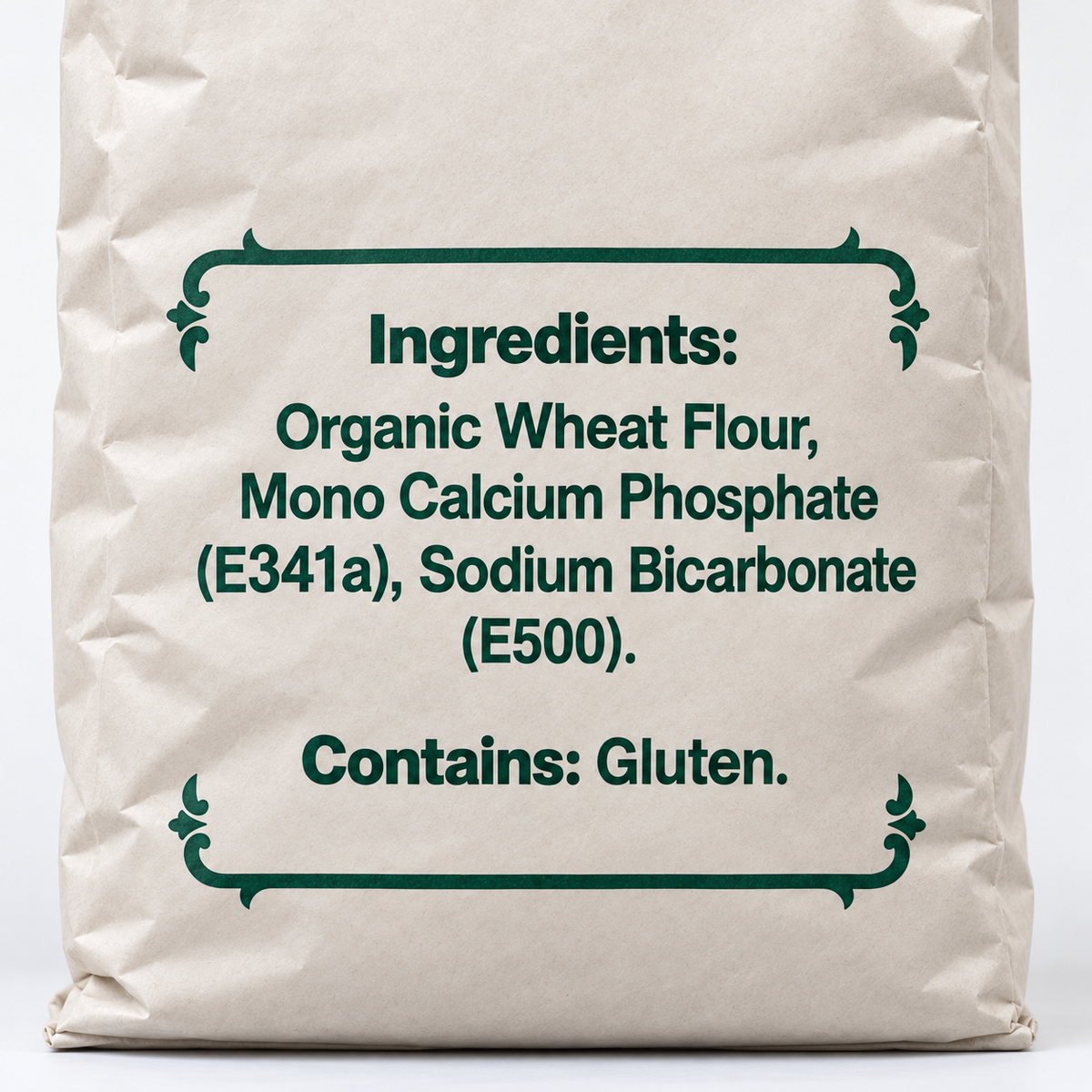 Stoate's Self-Raising White Flour - ingredients label