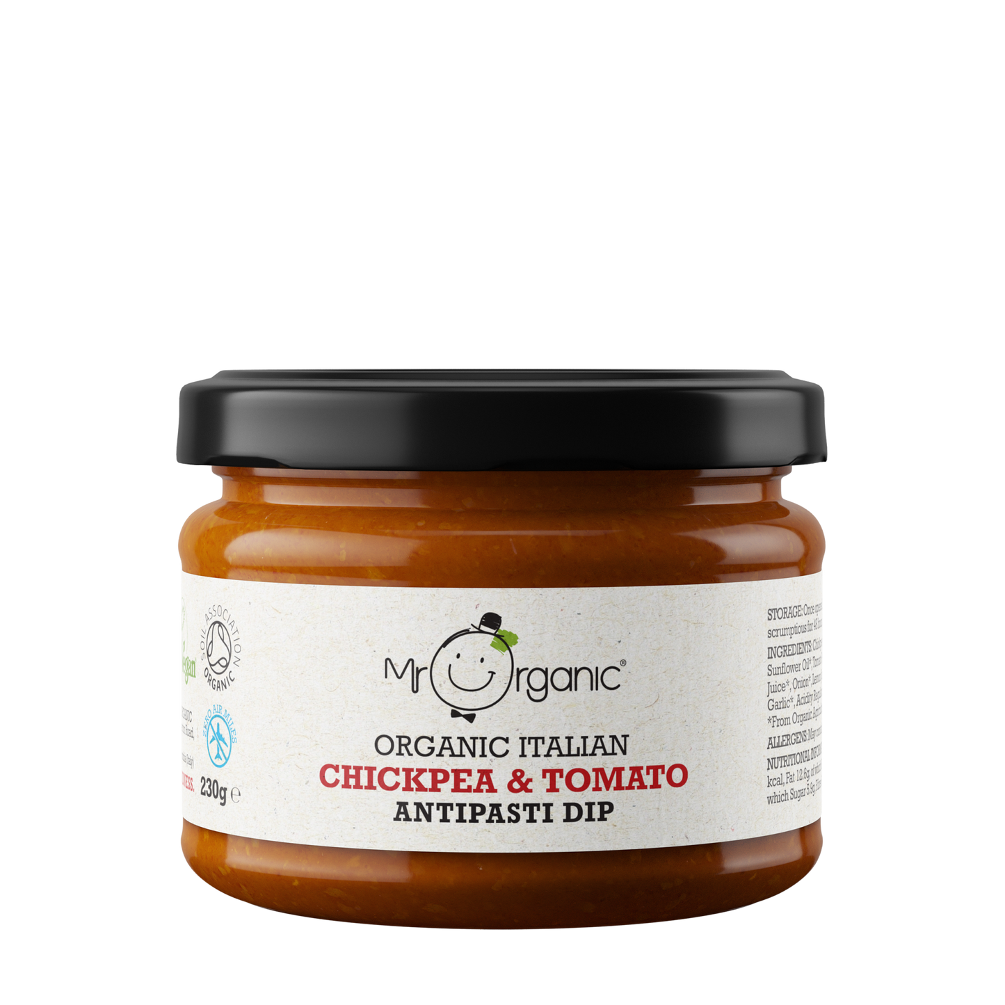 Mr Organic Chickpea & Tomato Antipasti Dip - Case of 6 x 230G (Org)