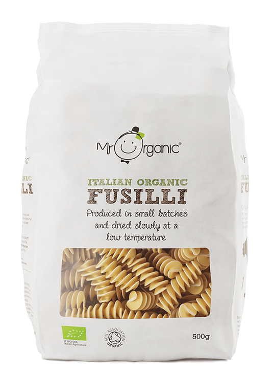 Mr Organic Fusilli Pasta - Case of 12 X 500g (Org)
