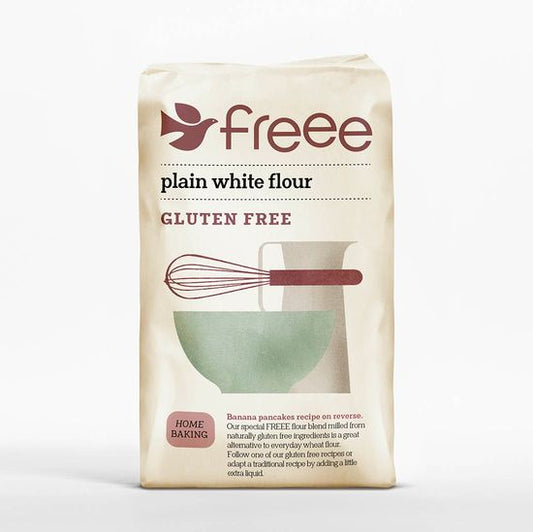 Doves Farm Freee Plain White Flour - Pack of 5 x 1KG