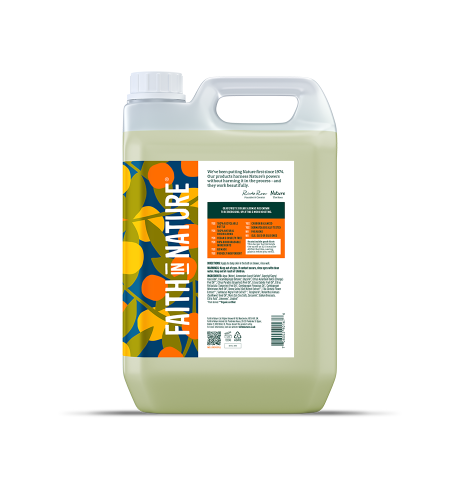 Faith in Nature (PREORDER) Body Wash - 5L