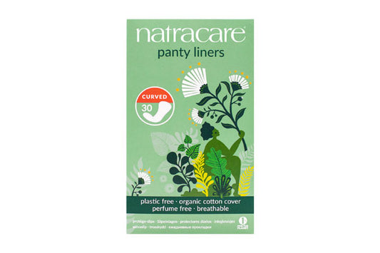 Natracare Panty Liners - Curved - Pack of 30
