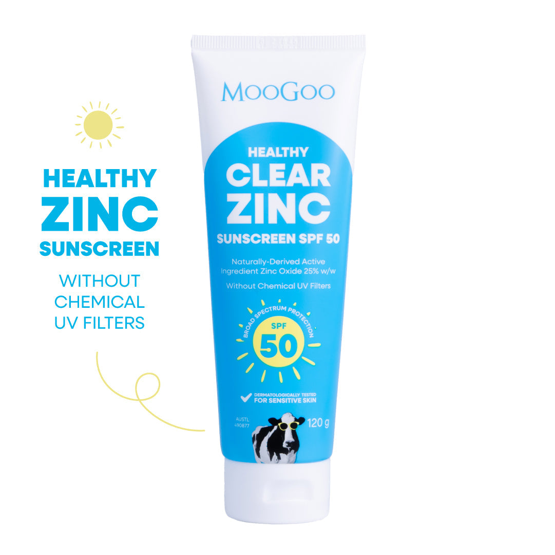 Moogoo Clear Zinc Sunscreen SPF 50 - 120G