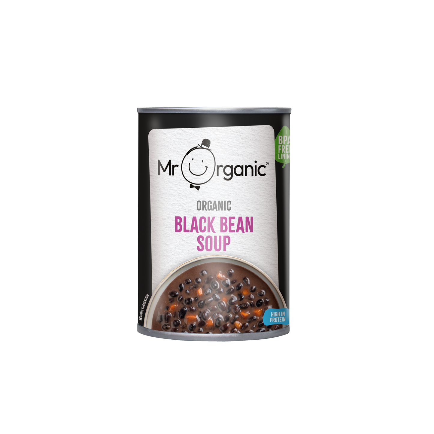 Mr Organic Black Bean & Vegetable Soup - Case of 12 X 400g - CLEARANCE CORNER (Org)