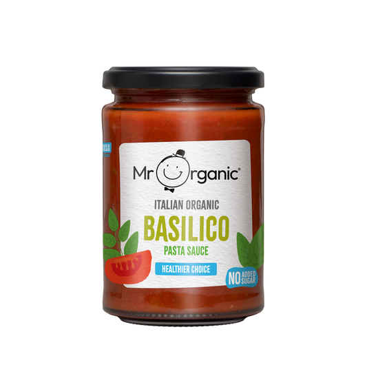 Mr Organic Basilico Pasta Sauce - Case of 6 X 350g (Org)