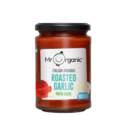 Mr Organic No Added Sugar Roasted Garlic Pasta Sauce - Case of 6 X 350g (Org)