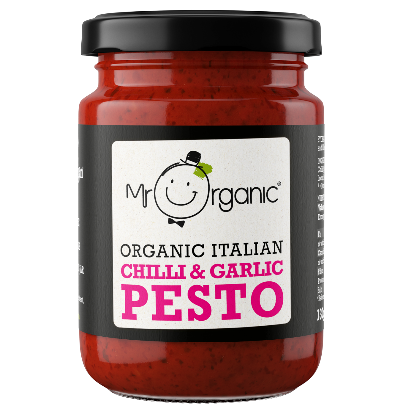 Mr Organic Chilli & Garlic Pesto - Case of 6 x 190G (Org)