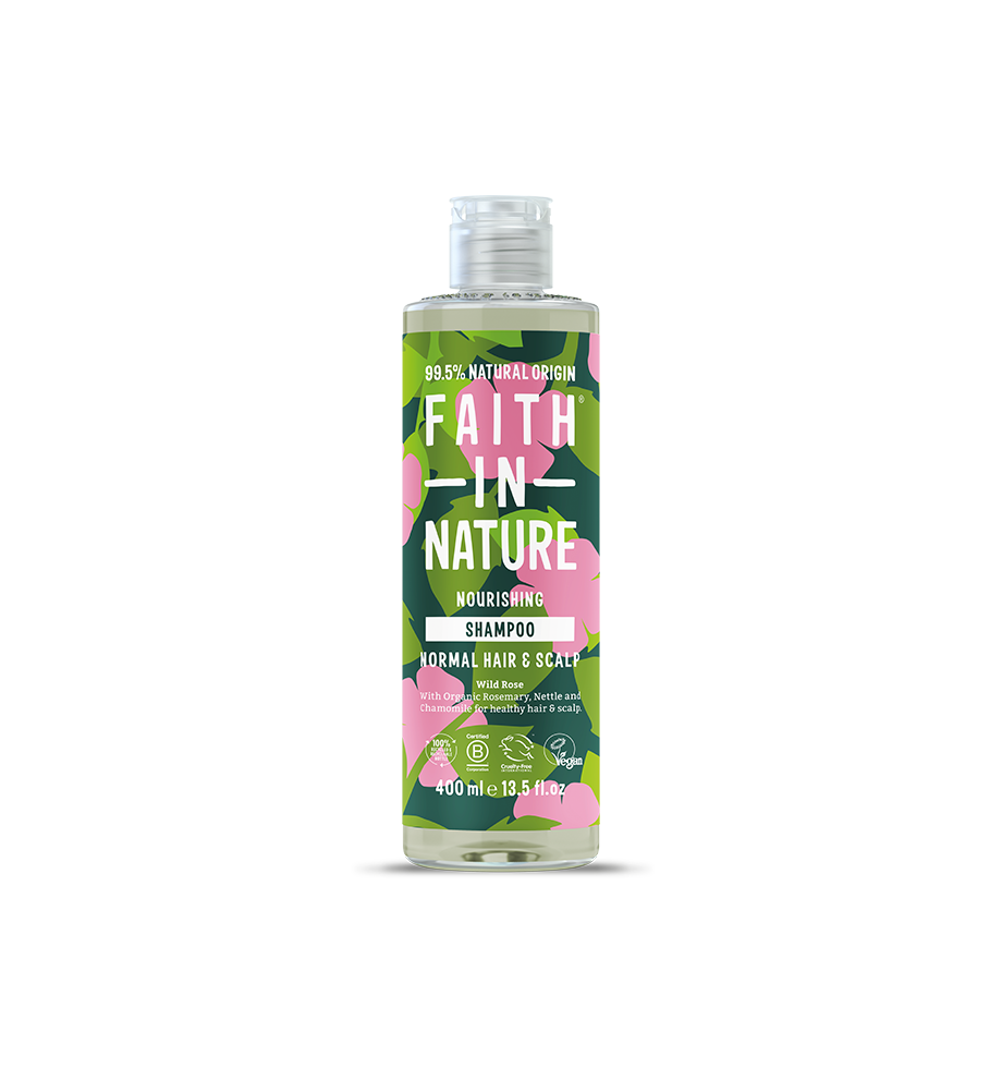 Faith in Nature Shampoo - Wild Rose - 300ML CLEARANCE CORNER
