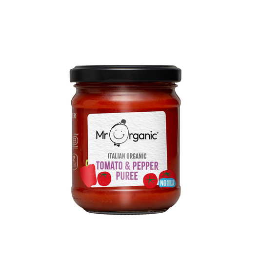 Mr Organic Tomato & Pepper Puree - Case of 6 X 200g (Org)