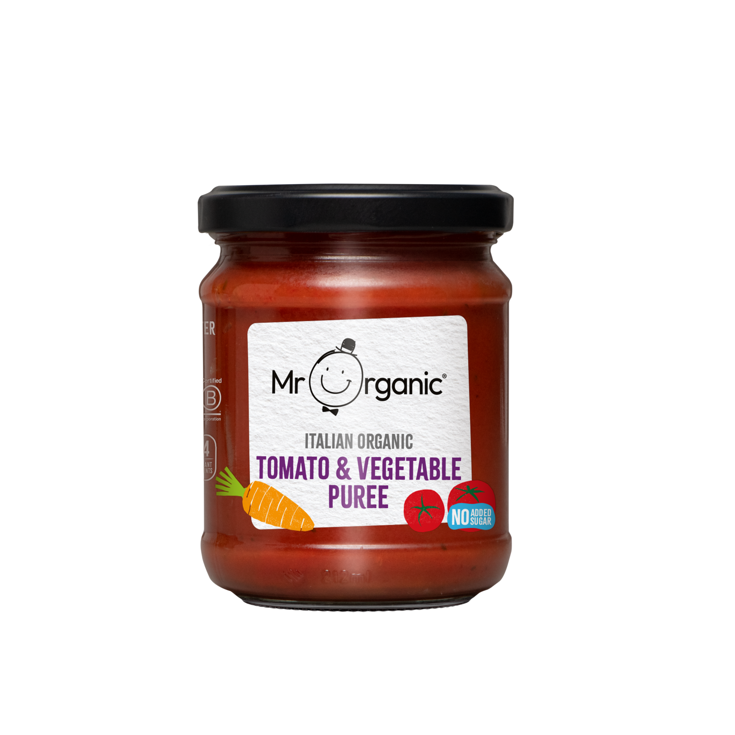 Mr Organic Tomato & Vegetable Puree - Case of 6 X 200g