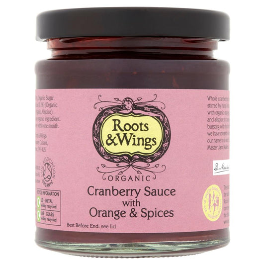 Roots & Wings Cranberry Sauce with Orange & Spices - 200G (Org)