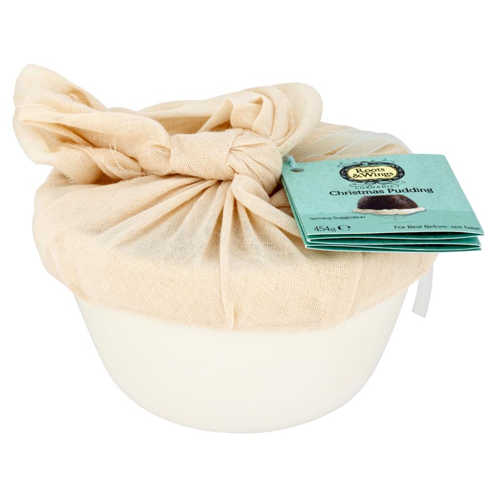 Roots & Wings Organic Family Christmas Pudding in a Ceramic Bowl - 454G (Org)