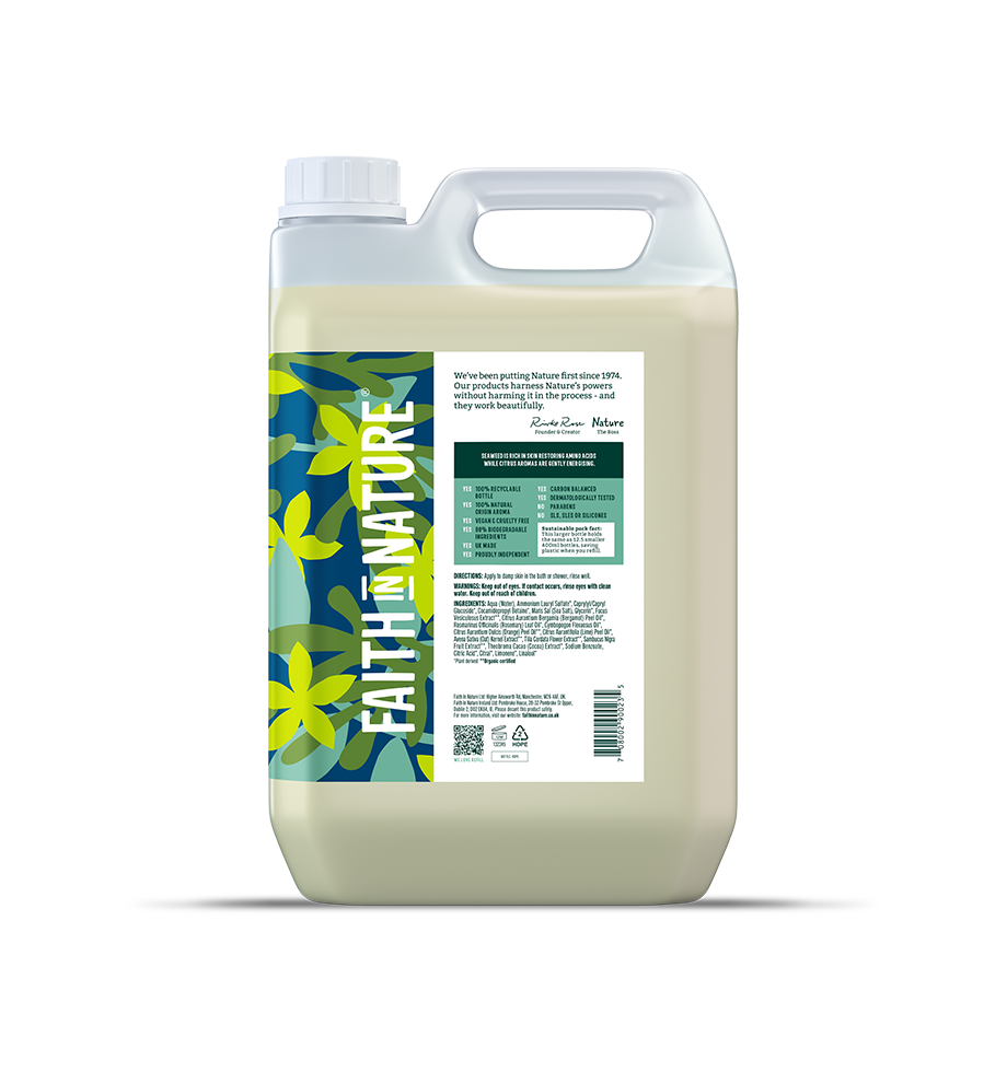 Faith in Nature (PREORDER) Body Wash - 5L