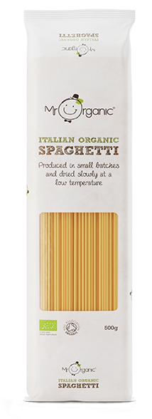 Mr Organic Spaghetti Pasta - Case of 12 X 500g (Org)