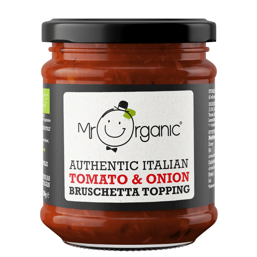 Mr Organic Tomato & Onion Bruschetta Topping - Case of 6 X 200g (Org)