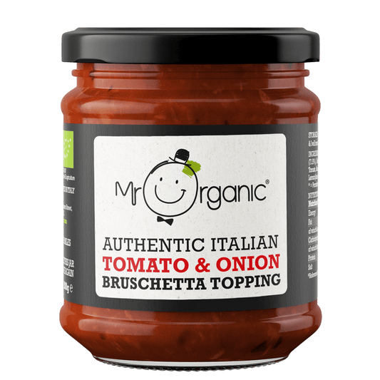Mr Organic Tomato & Onion Bruschetta Topping - Case of 6 X 200g (Org)