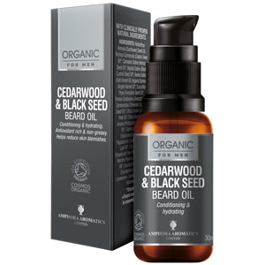 Organic for Men Cedarwood & Black Seed Beard Oil - 30ML (Org)