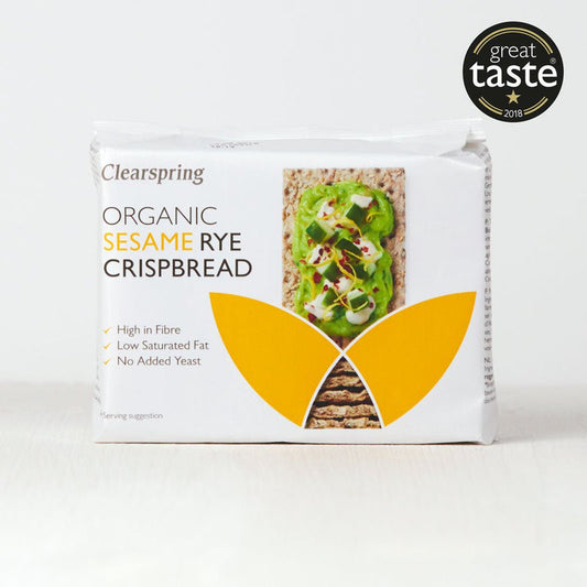 Clearspring Rye Crispbread - Sesame - 200G (Org)