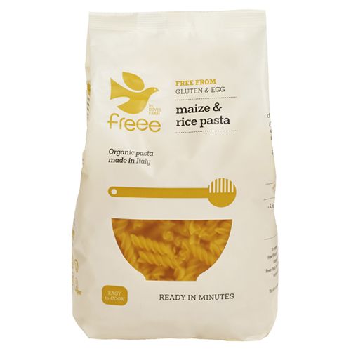 Doves Farm Freee Maize & Rice Fusilli - Case of 8 x 500G (Org)