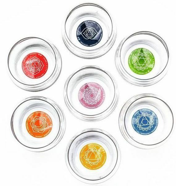 Chakra Affirmation Glasses - Set of 7