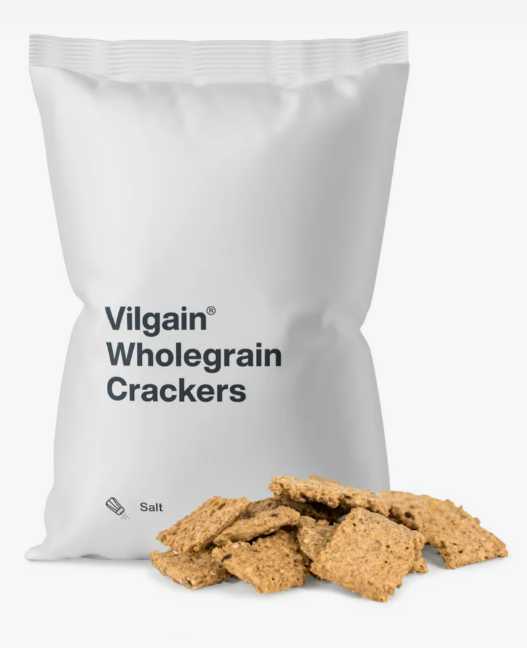 Vilgain Wholegrain Crackers - Salted - 150G