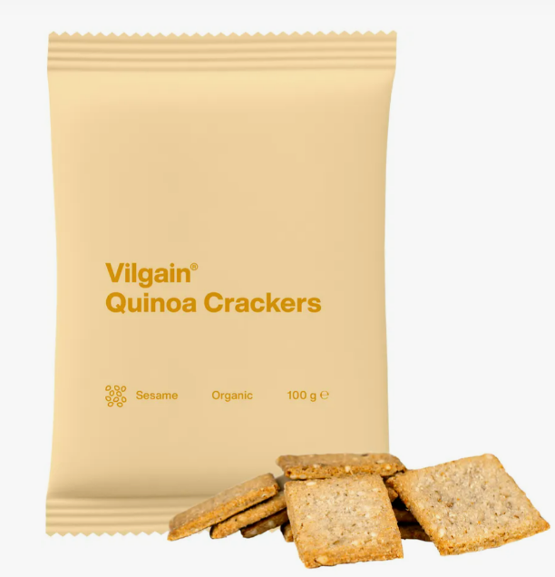 Vilgain Quinoa Crackers - Sesame Seed - 100G