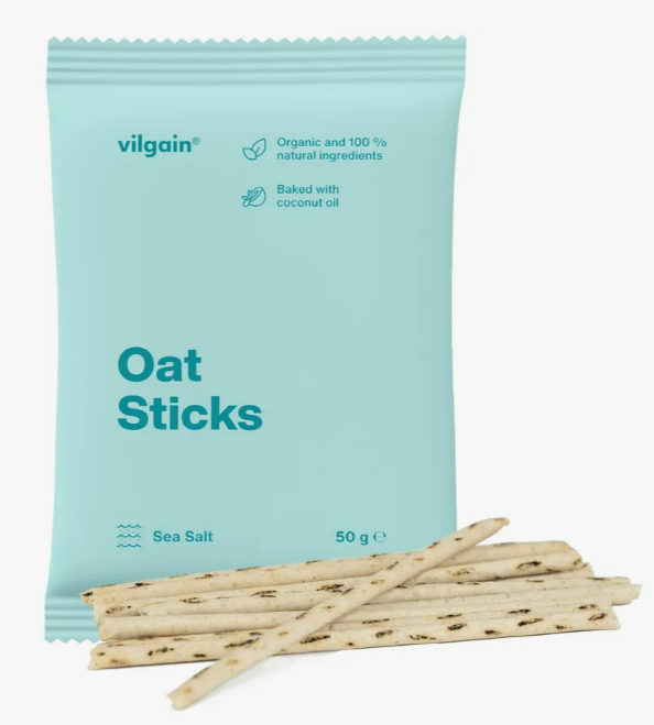 Vilgain Oat Sticks – Sea Salt - 50G (Org)