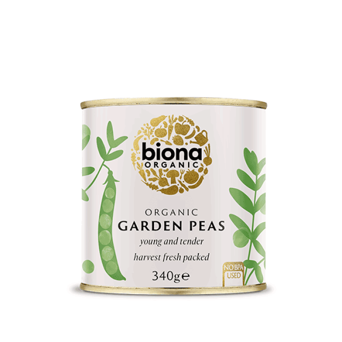 Biona Garden Peas - 340G (Org)