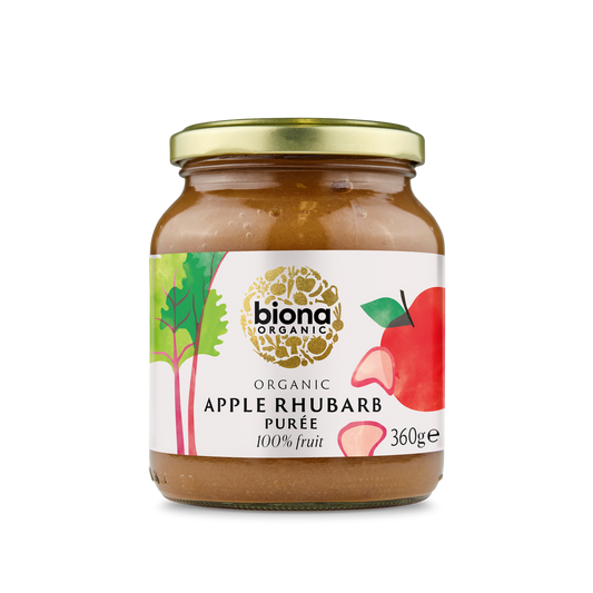 Biona Apple & Rhubarb Puree - 360G (Org)
