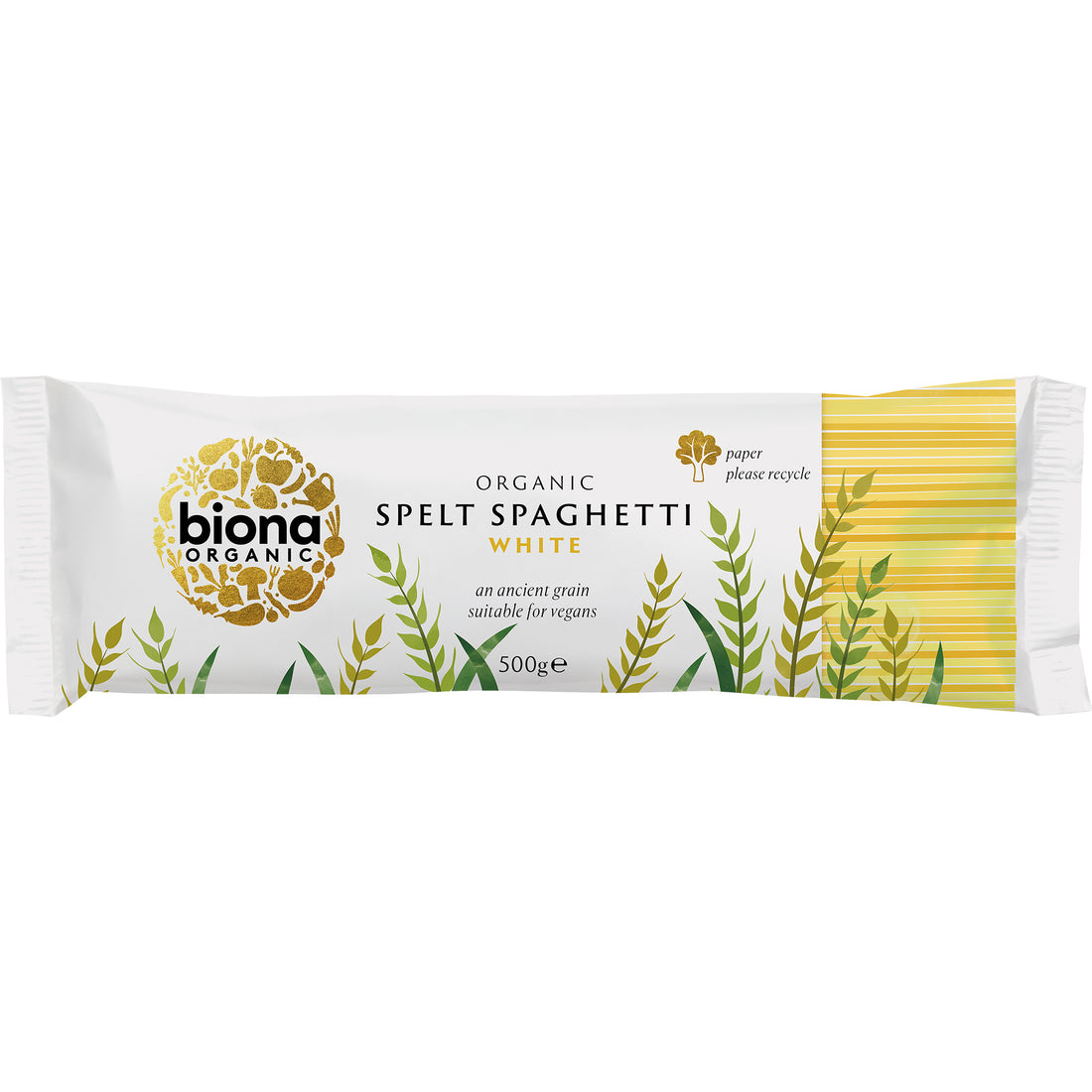 Biona Spelt White Spaghetti - Box of 12 x 500G (Org)