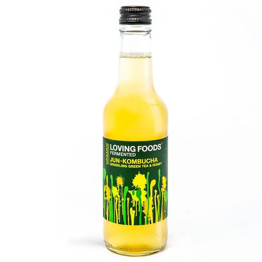 Loving Foods Jun-Kombucha - Green Tea & Honey - 330ML (Org)