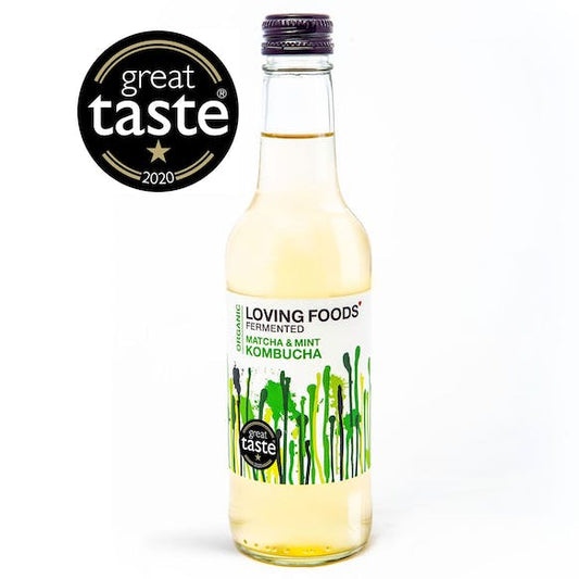 Loving Foods Kombucha - Matcha & Mint - 330ML (Org)