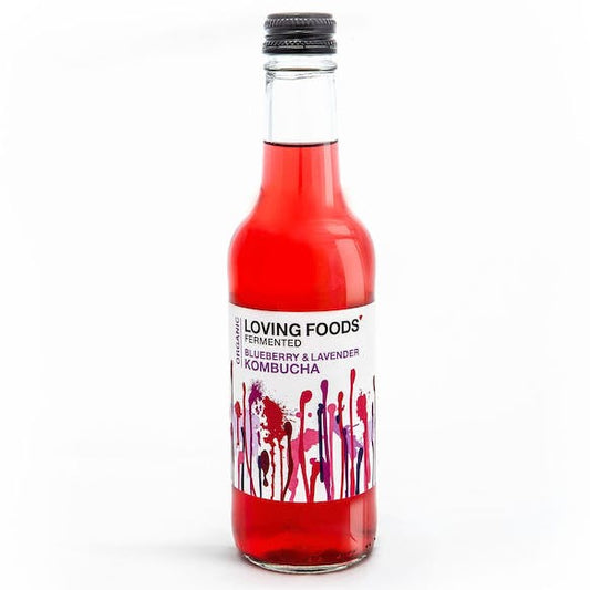 Loving Foods Kombucha - Blueberry & Lavender - 330ML (Org)