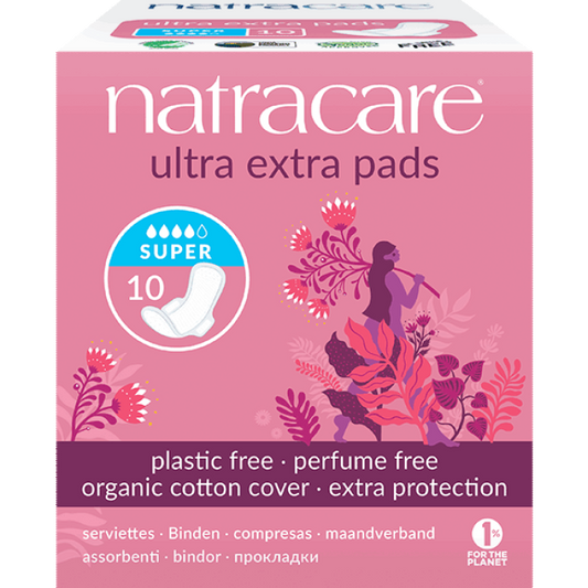 Natracare Ultra Extra Pads - Super - Pack of 10